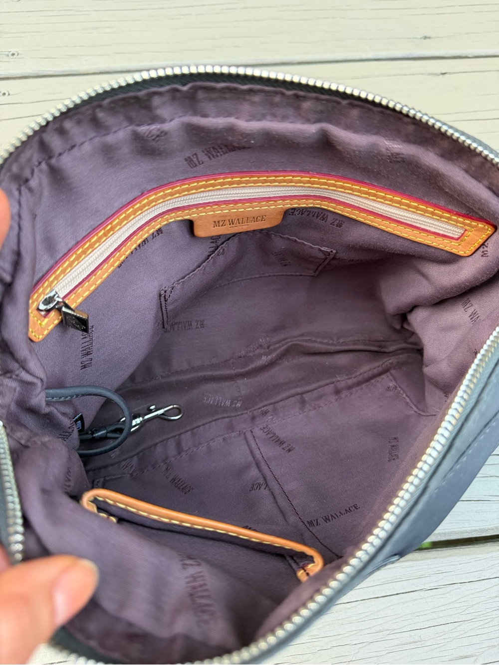 MZ Wallace Slate Gray Nylon Bag - no strap - Picture 10 of 15